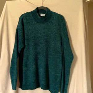 mock turtleneck chenille sweater